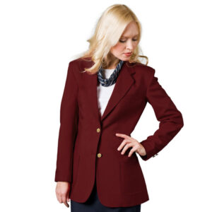 Womens Solid Color 2 Button Sport Jacket