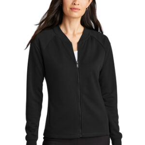 Mercer+Mettle Womens Double-Knit Bomber Jacket