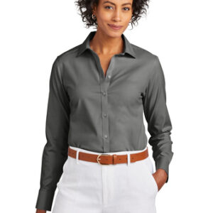 Brooks Brothers Womens Wrinkle-Free Stretch Pinpoint Shirt