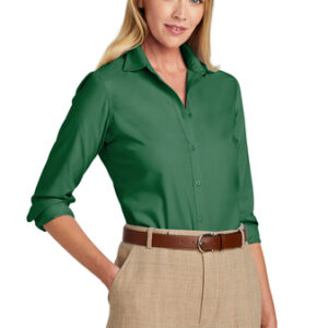 Brooks Brothers Womens Wrinkle-Free Stretch Nailhead Shirt