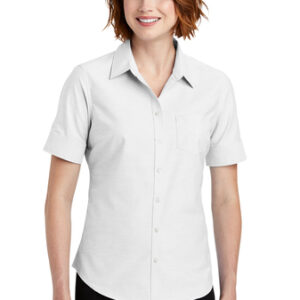 PA Womens Short Sleeve SuperPro Oxford Shirt